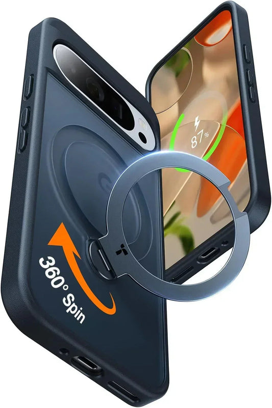 TORRAS Ostand Q3 Spin case for Google Pixel 9 Pro XL with versatile 360° ring stand.