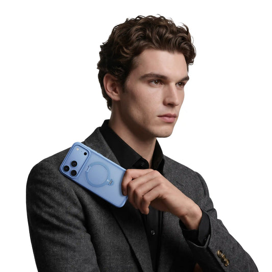 TORRAS Ostand Q3 Spin case for iPhone 18 Pro/Pro Max in a color lineup showing five finish options