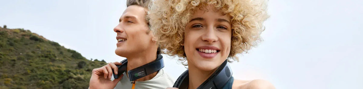 COOLiFY personal cooling neck air conditioners outdoors
