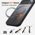 TORRAS Ostand Q3 Spin case for Google Pixel with 360° magnetic stand, showing 30°-90° angles.