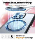 TORRAS Ostand R Fusion iPhone 16 Pro case with 19N MegaMag™ magnetic instant snap.