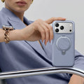TORRAS Ostand Q3 Silicone case for iPhone 17 Pro Max with magnetic stand