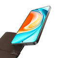 TORRAS Samsung S25 Ultra phone with vibrant abstract wallpaper display