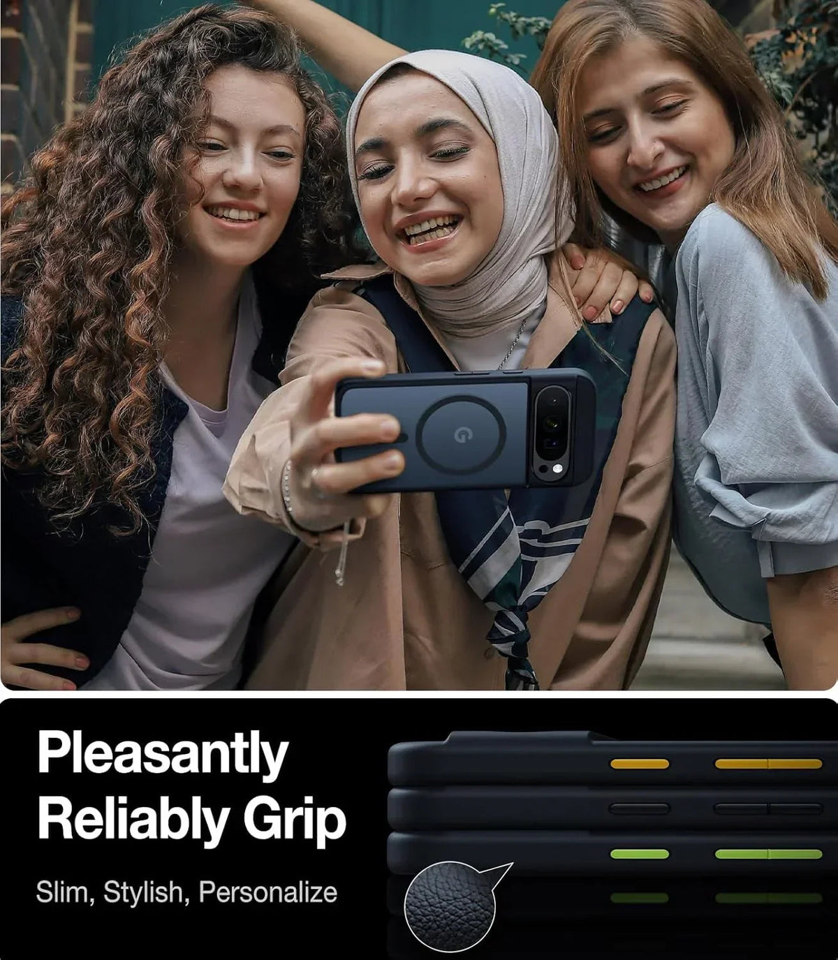TORRAS Guardian-Mag Google Pixel 9 Pro case featuring MagSafe, customizable buttons, and secure grip.