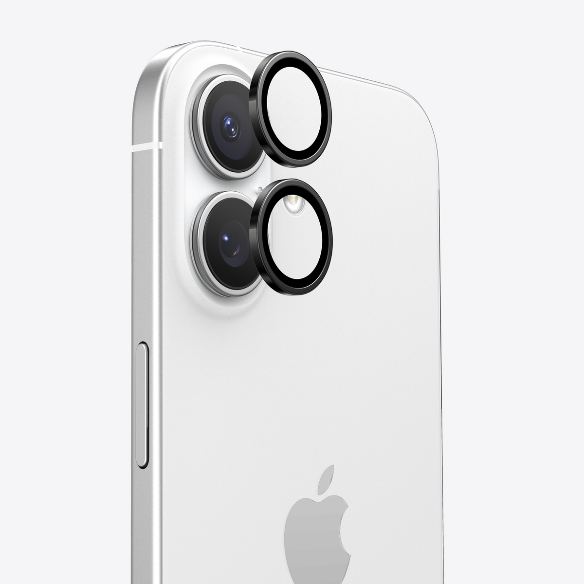 TORRAS Lensguard Camera Protector for iPhone 17, protective black rim.