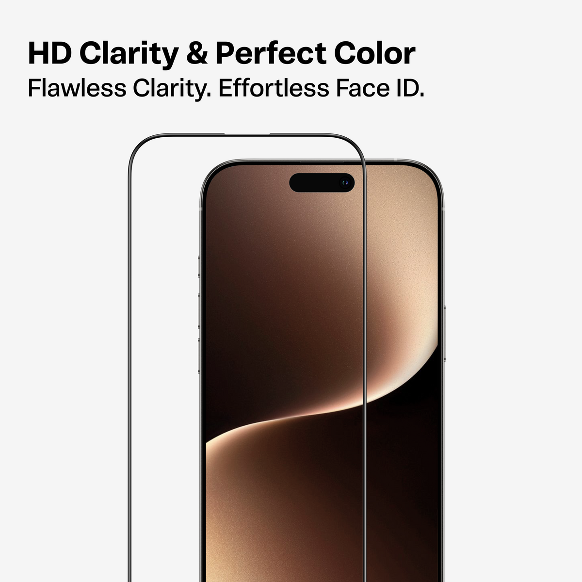 iPhone 17 Pro screen protector by GlassGo: HD clarity, perfect color, flawless clarity.