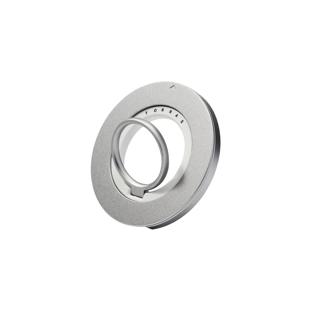 TORRAS Ostand Dual-Ring silver phone accessory with adjustable ring.
