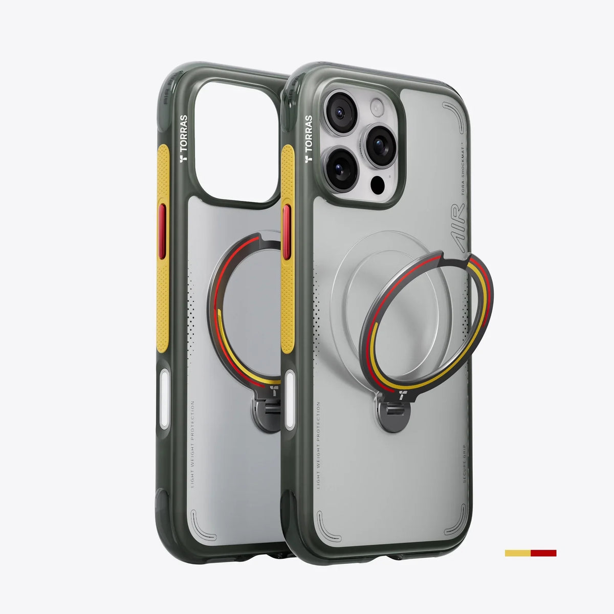 TORRAS Ostand Q3 Air Football Limited iPhone 16 Pro Max case with magnetic stand & drop protection