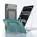 TORRAS Ostand K3 Neo iPad mini 6/7 case with foldable kickstand, grey and teal.