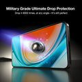 TORRAS GlassGo Samsung S25 Ultra screen protector: military grade drop protection, tested 8000 times.