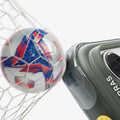 TORRAS Ostand Q3 Air case for iPhone 17 Pro Max with stand, football impact.