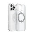 TORRAS Ostand O3 Fitness clear case with silver magnetic ring for iPhone 16 Pro
