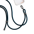 TORRAS LoopGo Flex navy blue crossbody phone lanyard, adjustable strap, zinc alloy clip.