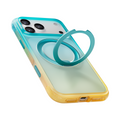 Cyan yellow Ostand O3 Air Summer case back and side view