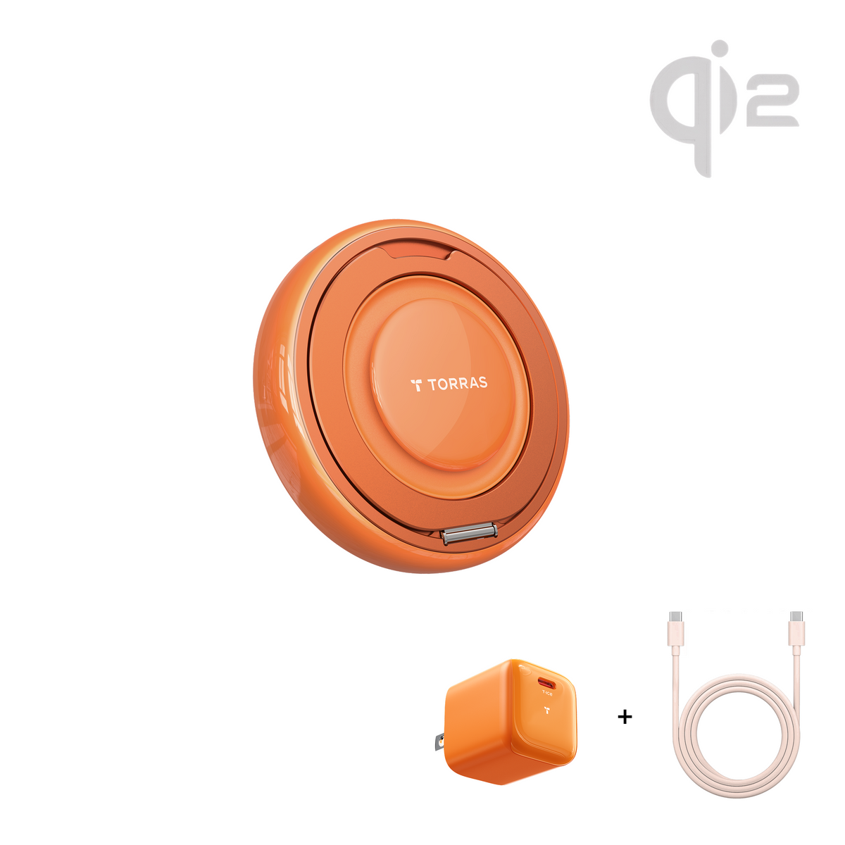 [US Only] Ostand AirCircle Qi2 25W Fast & Fan Cooling Wireless Charger with Adapter