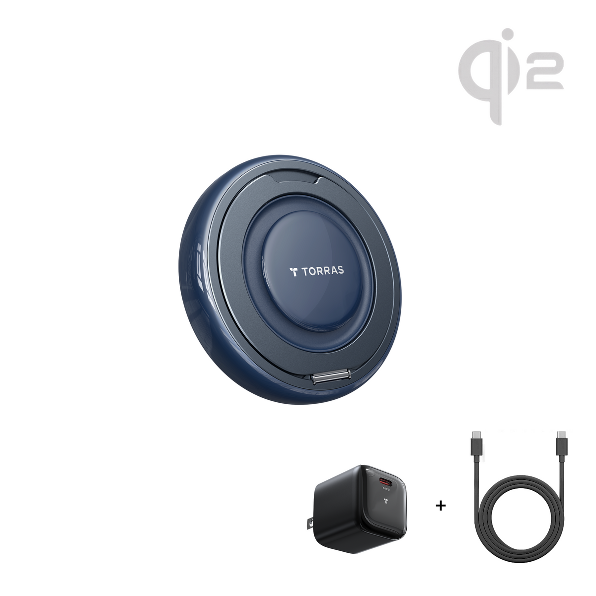 [US Only] Ostand AirCircle Qi2 25W Fast & Fan Cooling Wireless Charger with Adapter