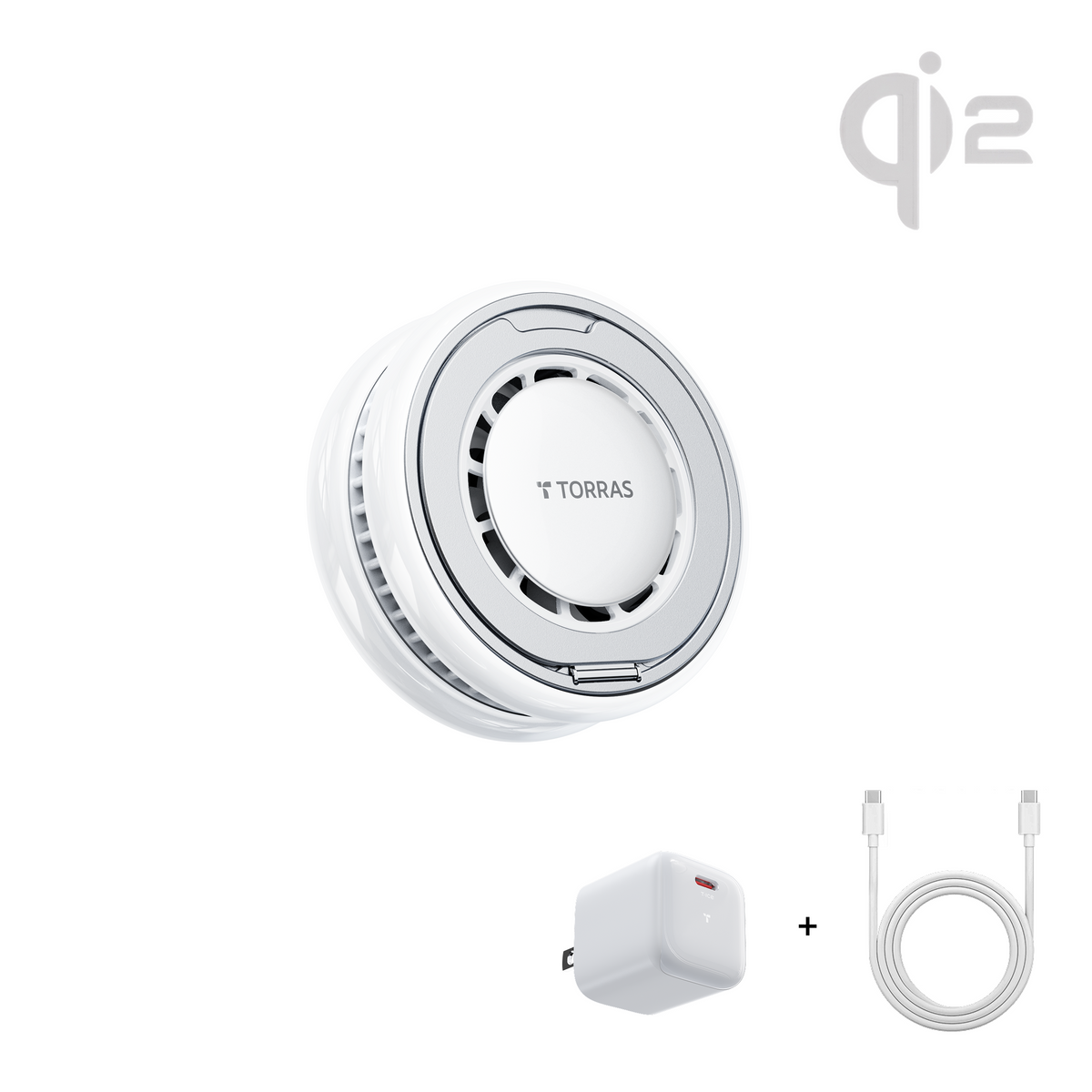 [US Only] PolarCircle Qi2 25W TEC Cooling Wireless Charger with Adapter