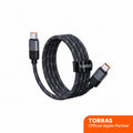 Black TORRAS NeoCable 60W USB-C cable, 1-Pack, 1.2m