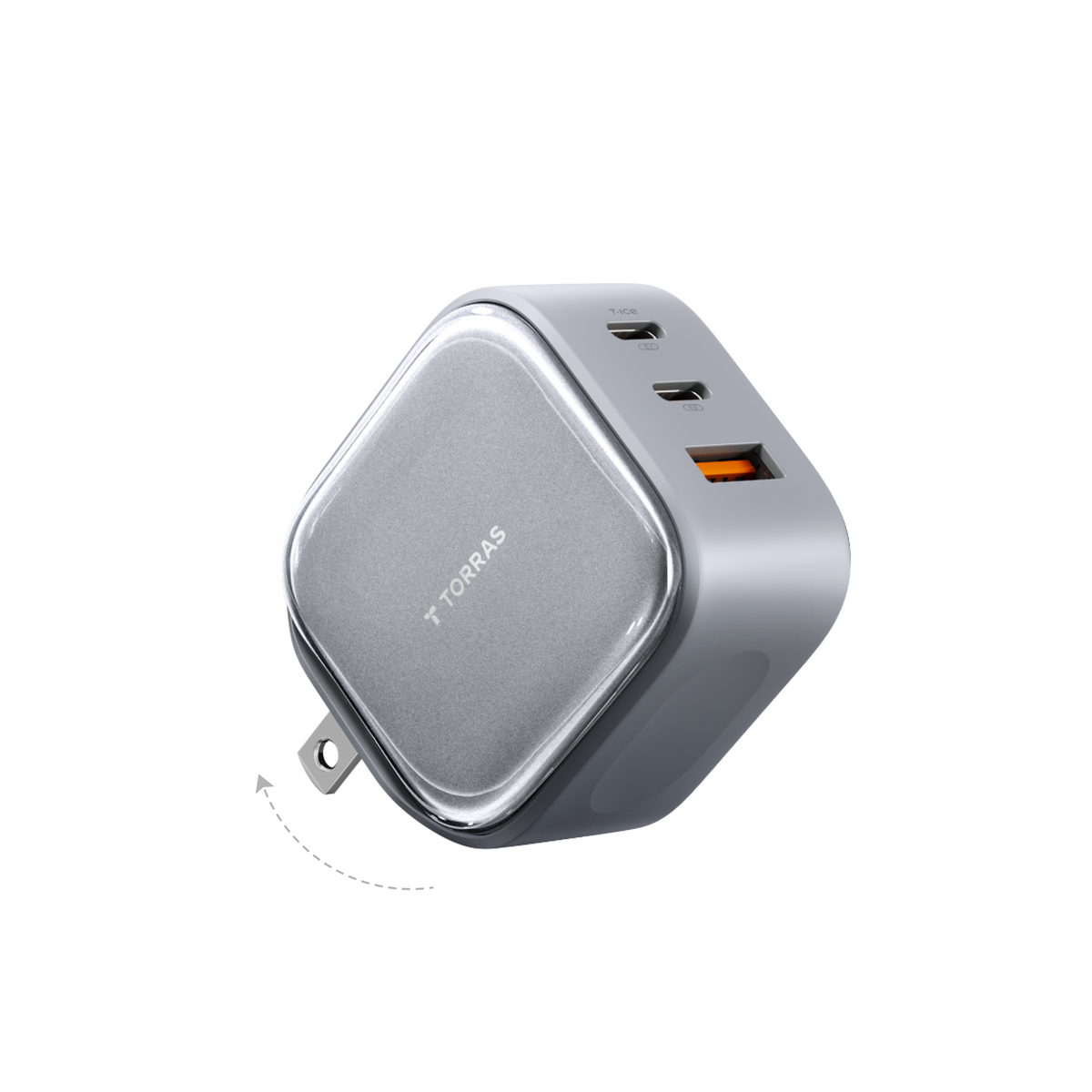 [US Plug] IceCore 3-Port GaN Fast Charger 67W