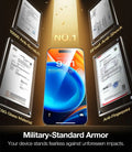 TORRAS GlassGo iPhone 13 screen protector, military-standard armor, anti-scratch, anti-shock.