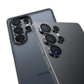 Samsung S25 Ultra rear cameras: Multi-lens system with metallic Lensguard protection.