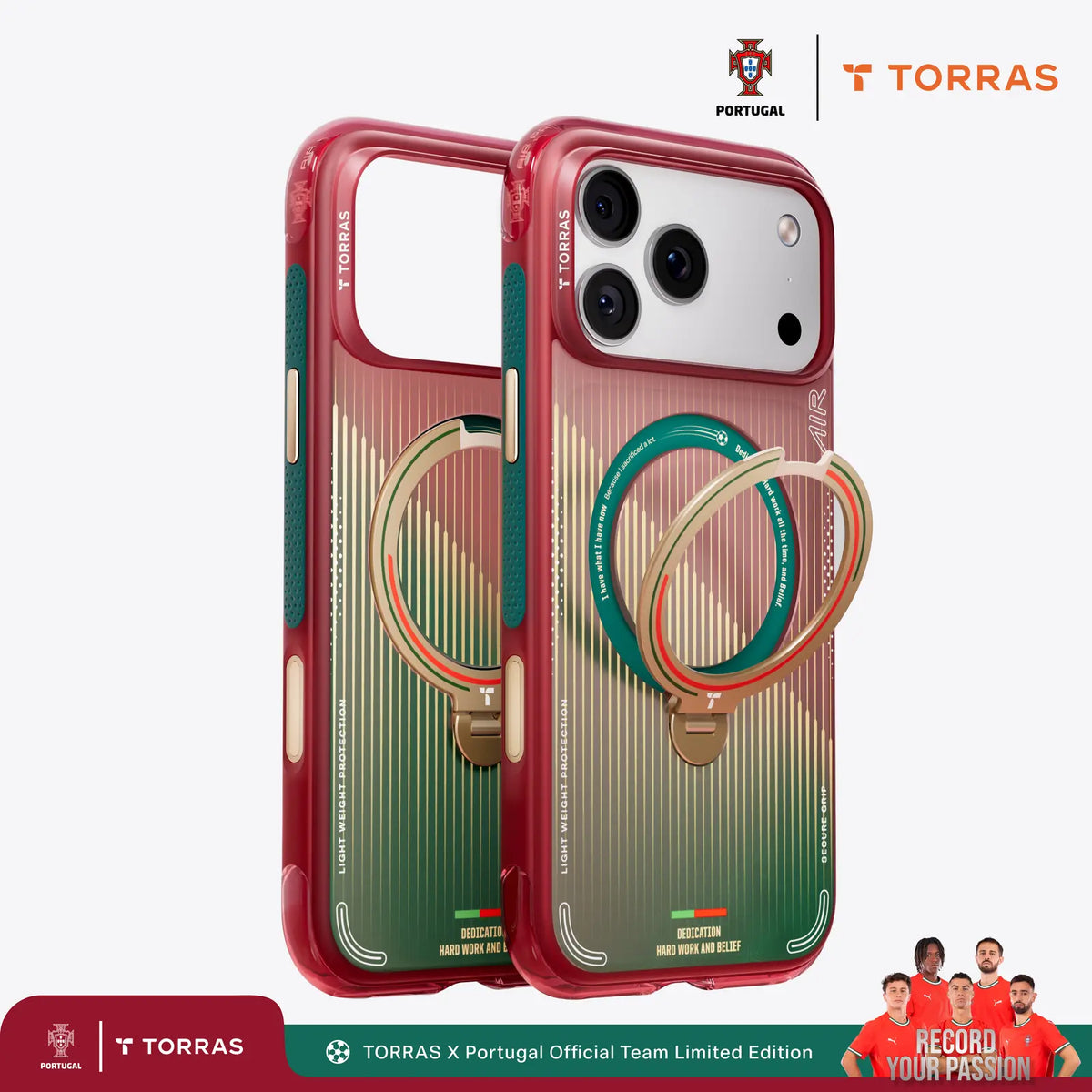 TORRAS iPhone 17 Pro Max Ostand Q3 Air case, Portuguese FPF Limited Edition with stand.