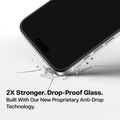 TORRAS GlassGo iPhone 17 Pro screen protector: 2X stronger, drop-proof glass.