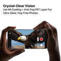 TORRAS Lensguard for iPhone 17 Pro/Pro Max: AR coating & anti-fog for crystal-clear, fog-free photos.