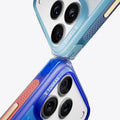 TORRAS Ostand Q3 Air cases for iPhone 17 Pro Max in blue and light blue, featuring 'AIR' text.
