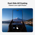 Samsung S26 Ultra Lensguard camera protector with dual-side AR coating for clearer low-light photos.