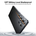 Samsung S25 Ultra LensGuard protector with 12ft military shatterproof drop protection.