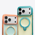 TORRAS Ostand Q3 Air Colorblock case for iPhone 17 Pro with magnetic stand