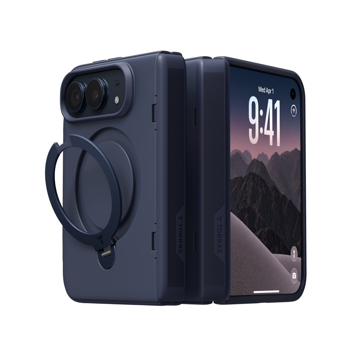 Ostand Q3 Spin for iPhone Duo– Includes 1 Tempered Glass Screen Protectors
