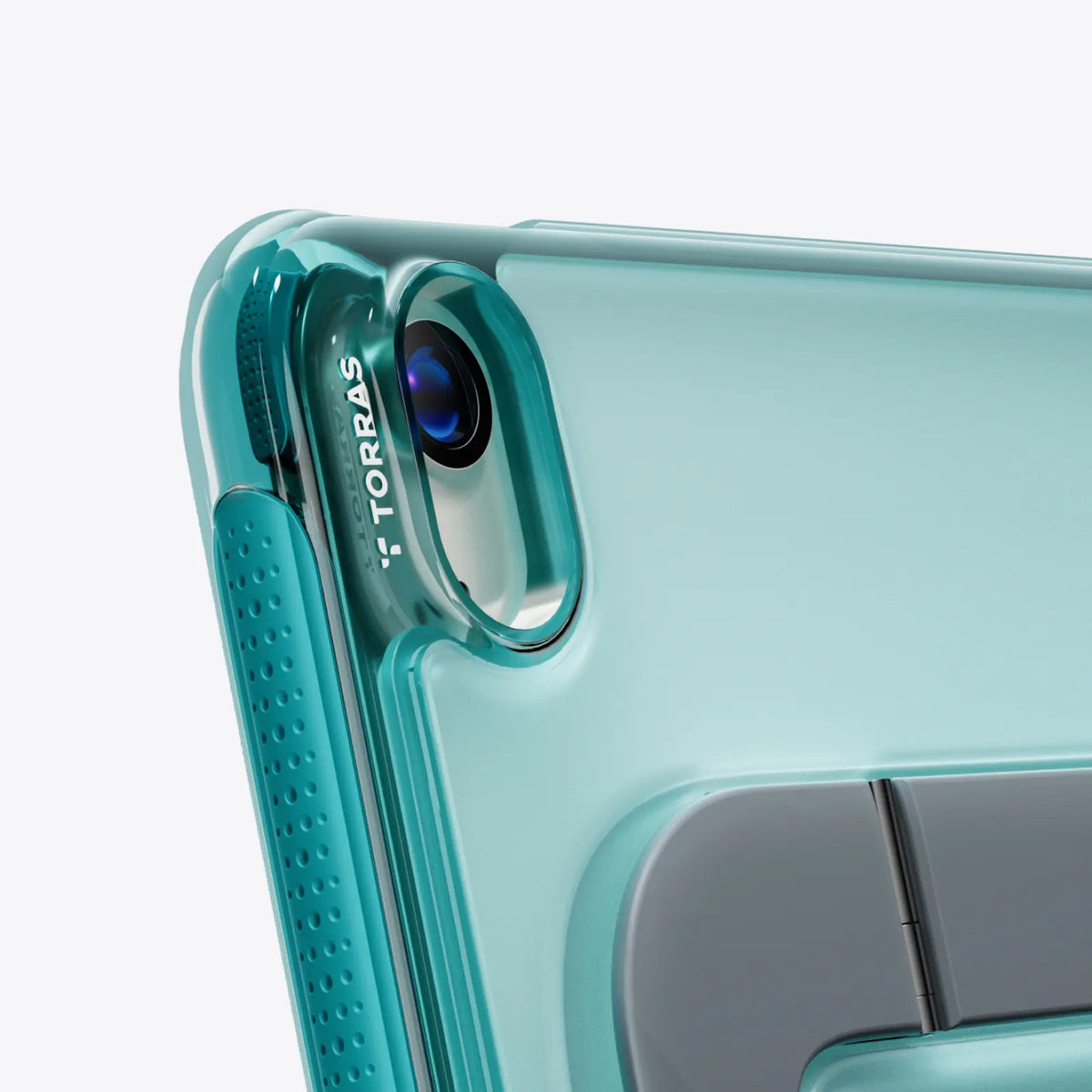 TORRAS teal Ostand K3 Neo iPad mini 6/7 case with textured grip & stand