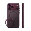 TORRAS Ostand Q3 Spin case for iPhone 18 Pro/Pro Max clipped to a backpack strap for portable carry