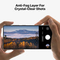 Samsung S26 Ultra Lensguard: Anti-fog layer for crystal-clear camera shots.