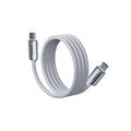 TORRAS Iceflow Fast Low-Temp USB-C charging cable, silver braided.