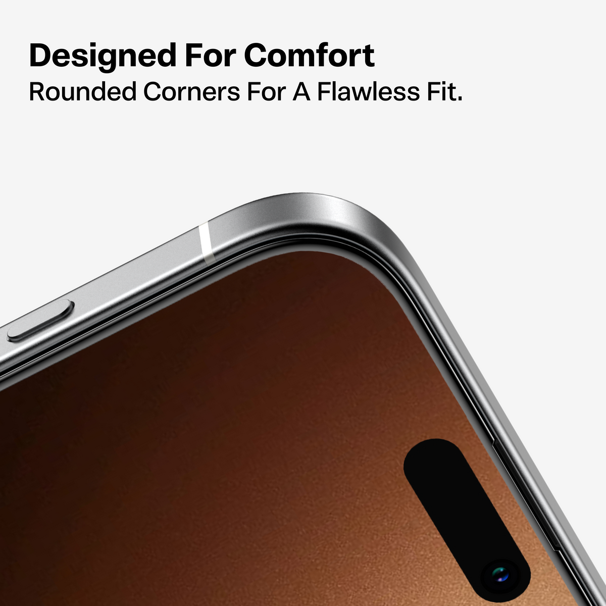 TORRAS GlassGo screen protector for iPhone 17 Air: rounded corners for a comfortable, flawless fit.