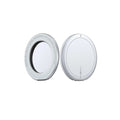 TORRAS Ostand MagMirror Ring: Silver magnetic phone mirror with X1 magnification, multi-angle adjustment, MagSafe.