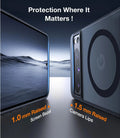 TORRAS Ostand L1 Google Pixel 8 Pro case: 1.0mm screen bezel, 1.5mm camera lips.
