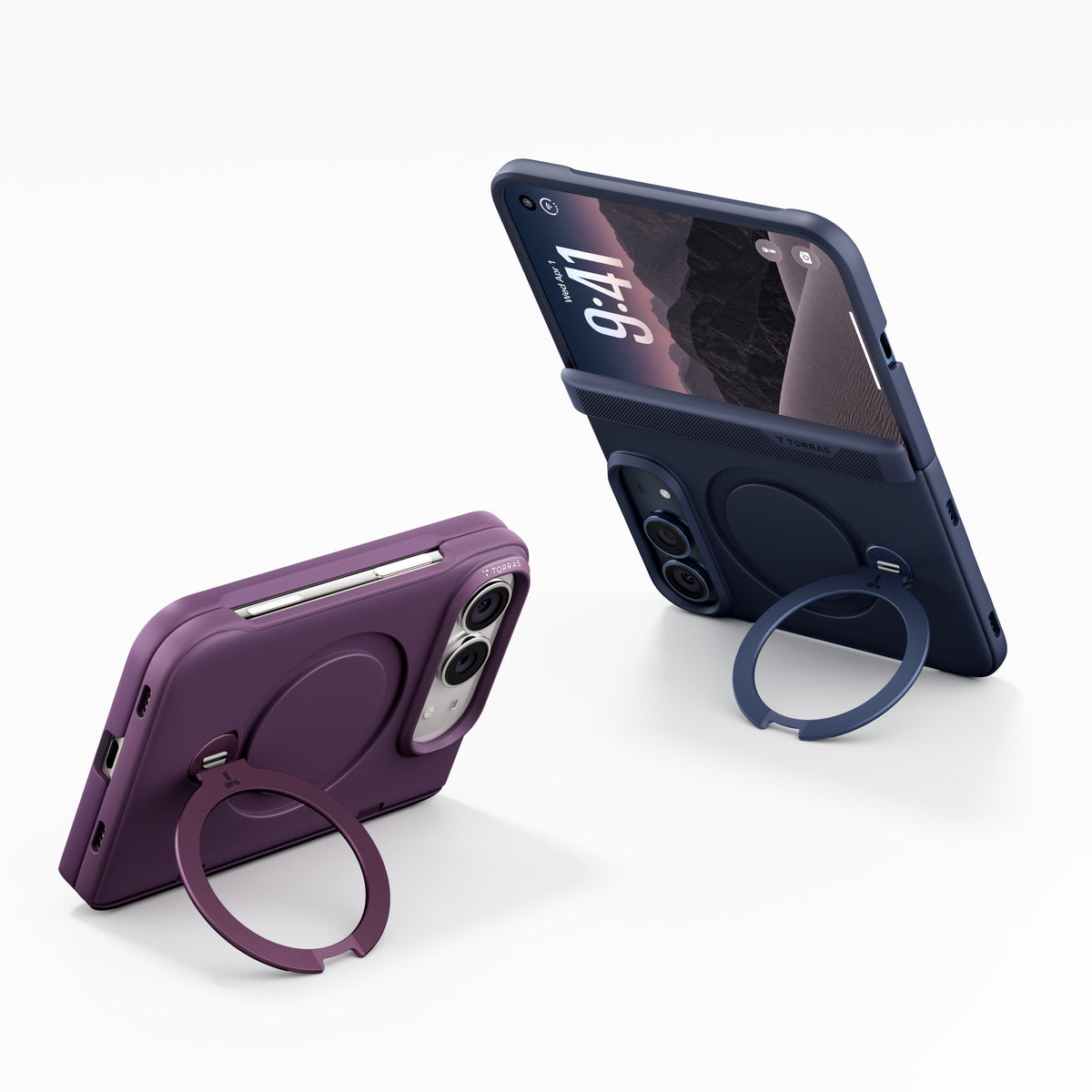 Ostand Q3 Spin for iPhone Duo– Includes 1 Tempered Glass Screen Protectors