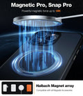 TORRAS Ostand R iPhone 15 case with powerful magnetic snap-on force for MagSafe accessories.