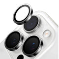 TORRAS Lensguard camera protectors for iPhone 16 Pro Max, silver metal rings.