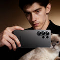 Samsung S26 Ultra phone back with triple camera, designed for Lensguard protector.