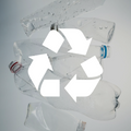 TORRAS recycling symbol on plastic bottles, representing durable tech protection.