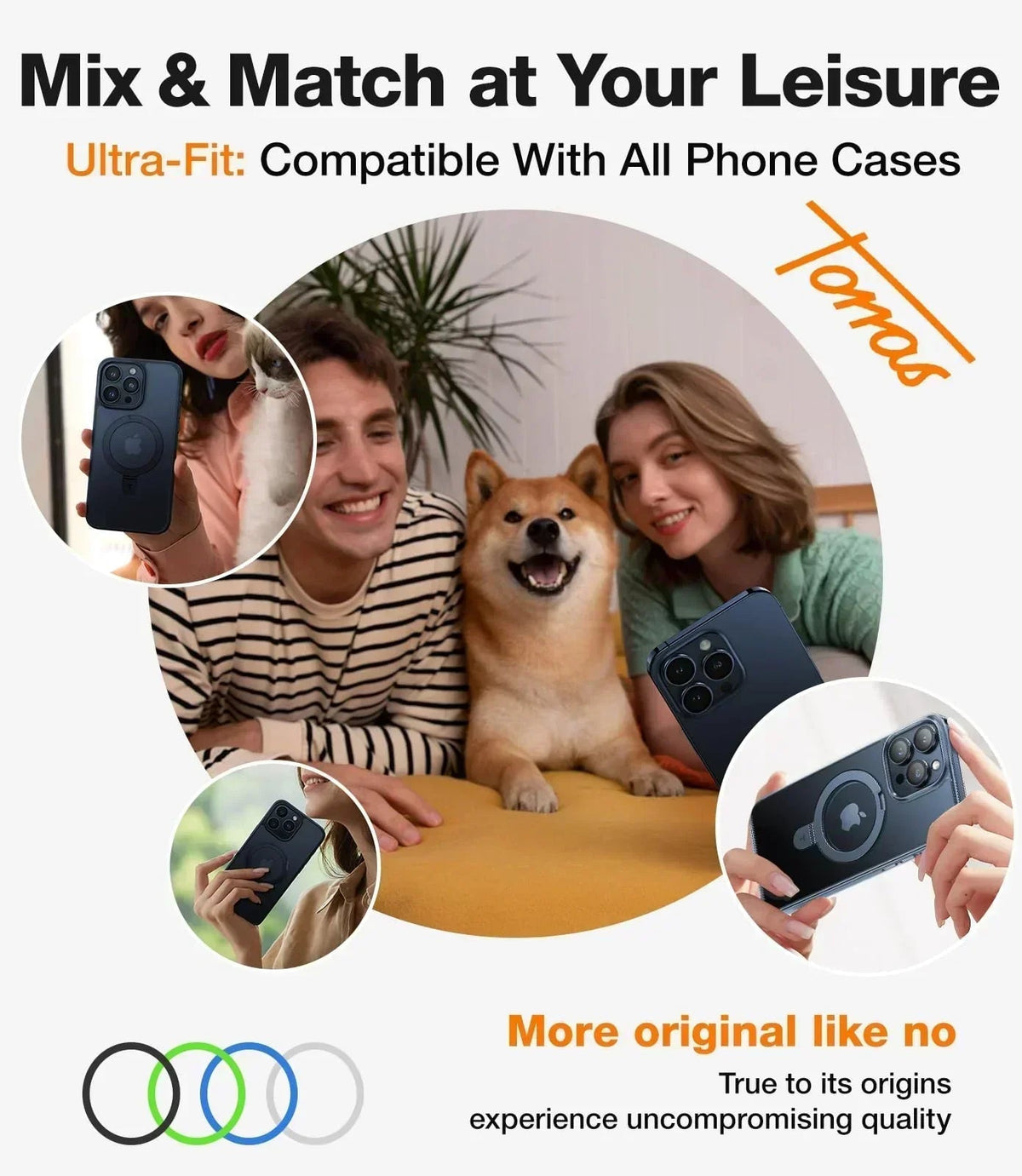 TORRAS Lensguard camera protector for iPhone 16 Pro on magnetic case.
