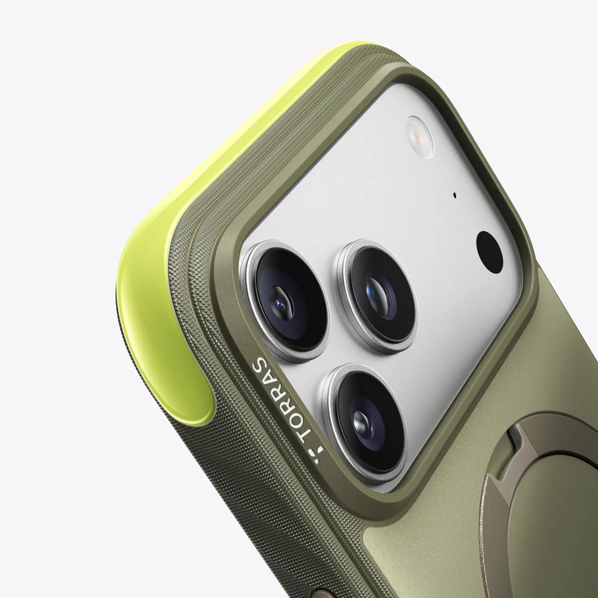 TORRAS Ostand Q3 Rugg case for iPhone 17 Pro showing rugged protective design.