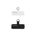 TORRAS white and black phone lanyard attachment straps with D-rings and 'Never Stop' text.