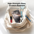 GlassGo screen protector for iPhone 16 Pro, high-strength, scratch-resistant.