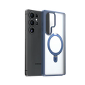 TORRAS Ostand Q1 Guardian Samsung S25 Ultra case with blue magnetic stand.